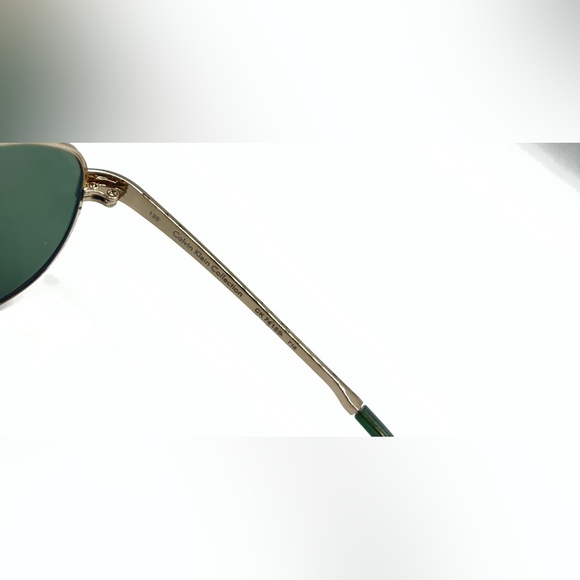 Vintage Calvin Klein CK7415S Gold Pilot Sunglasses Frames Only - Picture 7 of 8